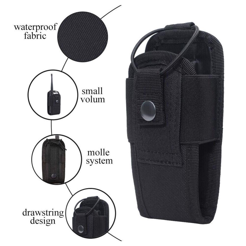 Tactical Radio Holder Molle Radio Pouch Case Heavy Duty Radios Holster Bag for Two Ways Walkie Talkies Baofeng Hunting Equipment
