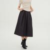 Acud Tuck Detail Midi Skirt _ Navy