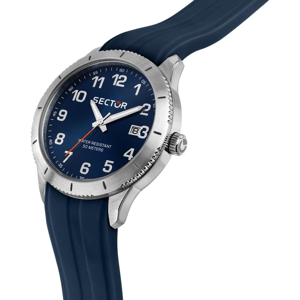 Sector 270 Silicone Strap Blue Dial Quartz R3251578018 Men's Watch With Extra Bracelet