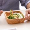 Yimiao Japanese-Style Wooden Salad & Snack Bowl
