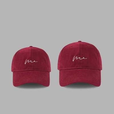Casquette de baseball polyvalente à broderie de lettres coréennes pour femme, style rétro, protection solaire d'extérieur, casquette à visière courte