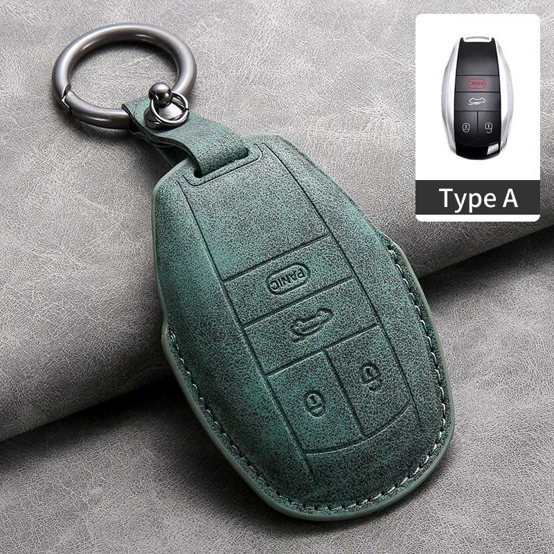 Car Key Cover Shell Fob for Bentley Bentayga 2017- 2AHMV-YK1 Leather Car Key Case Cover for Bentley Keyring Accessories