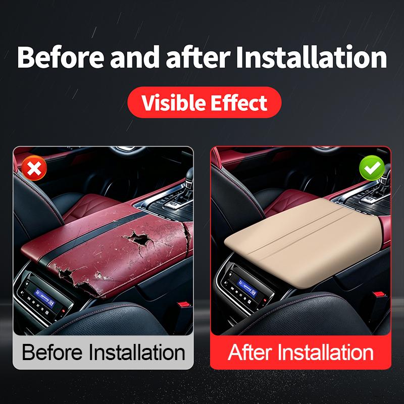 For Nissan Patrol Armada Y62 Y63 2010-2026 Center Armrest Box Protective Pad Leather Cover Interior Modification Accessories