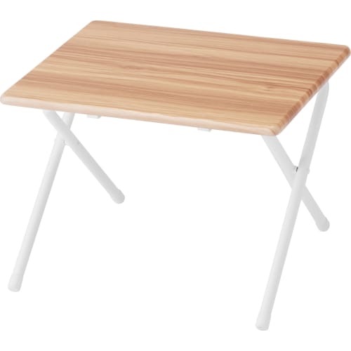 Pearl Metal Folding Desk, Low Type, 50cm Wide x 44cm Deep x 35cm High, Natural Wood Grain Finish, N-7929