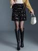Chic Sequin High-Waist A-Line Mini Skirt - Winter 2025 Collection