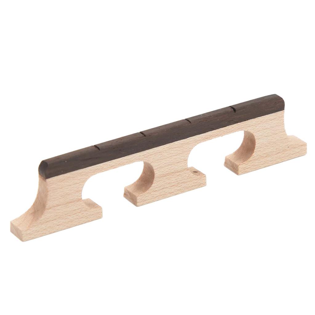 4 String Banjo Bridge Rosewood Decorative Robust Wooden 3 Leg Banjo Bridge Replacement for Music