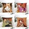 SSpice And WWolf Cushion Cover Eco Linen Pillow Case DoubleSided Print Breathable Durable Zipper Home Decor Gift