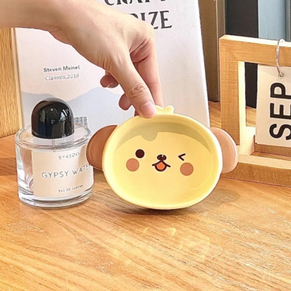 Cute Pig Puppy Ceramic Dipping Dish Household Small Dish Seasoning Dish Mini Hot Pot Small Dish Soy Sauce Vinegar Dish