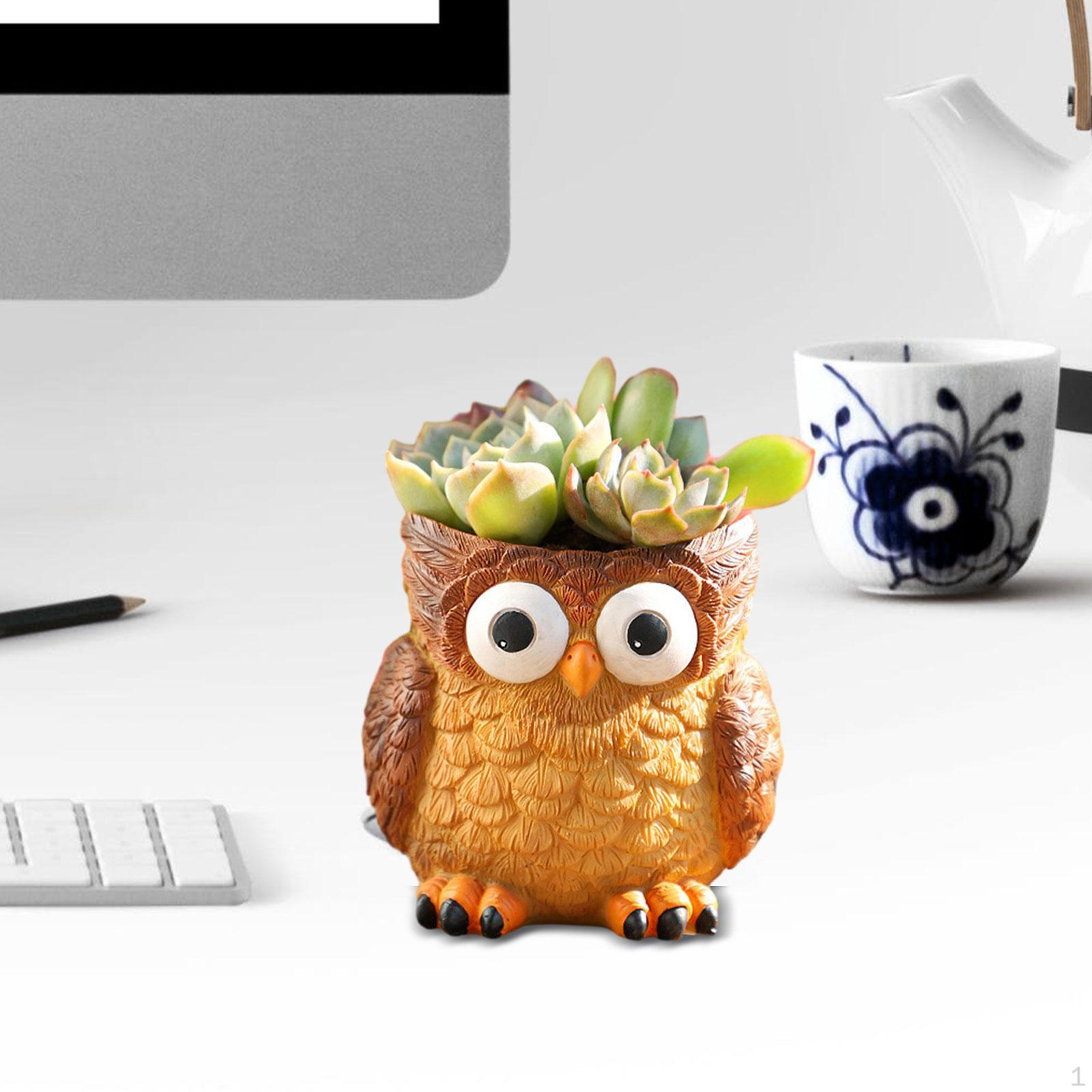 

Цветочный горшок с животными, статуя совы, держатель для ручек для кухни, открытого сада, дома Style A