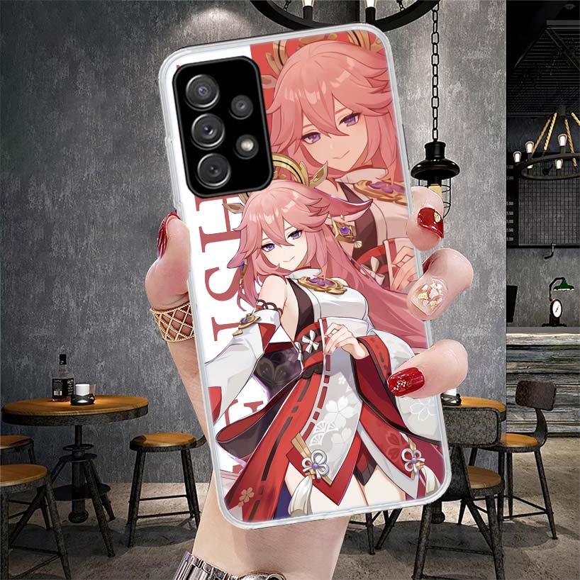 

Genshin Impact Anime Phone Case For Samsung Galaxy A12 A22 A32 A52 A72 A02S A51 A50S A71 A70 A31 A20S Note 20 Ultra S10 A10S Gal Samsung Note 10 Plus