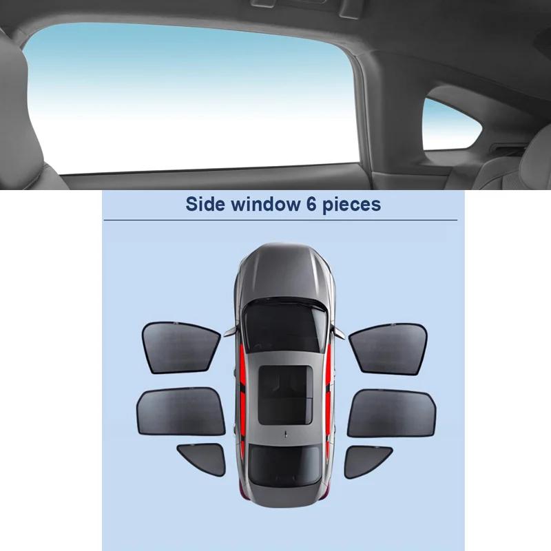 For XPeng P7+ 2024~2026 2025 F57 Car Sunshades Anti UV Privacy Mesh Curtains Heat Insulation Sunscreen Visors Auto Accessories