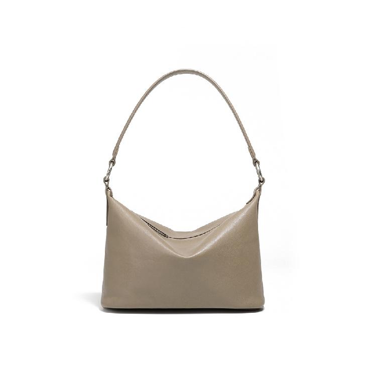 

Classic retro underarm bag 2025 new model, top-layer vegetable-tanned cowhide shoulder crossbody bag, genuine leather versatile hobo women s bag серый
