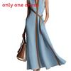 Spring 2026 Polyester Spliced Sleeveless Dress With Deep V Neck For Casual Wear