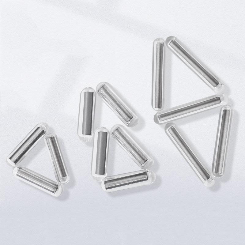 Glass Magnetic Stir Bar Stirrer Magneton Lab Mixer Stirring Spin Bars Cylinder Shaped 4X10mm 4X15mm 8X20mm 8X30mm 8X40mm ,1piece