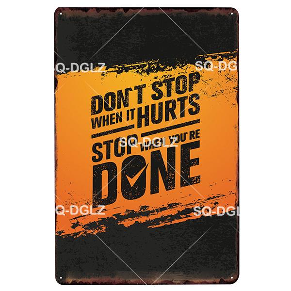 [SQ-DGLZ] Fitness Metall Zeichen Vintage Sport Club Metall Plaque Platte Gesundheit Wand Dekor Zinn Zeichen GYM Poster