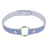 Harajuku Punk Weiches PU-Leder Runder Choker Halskette
