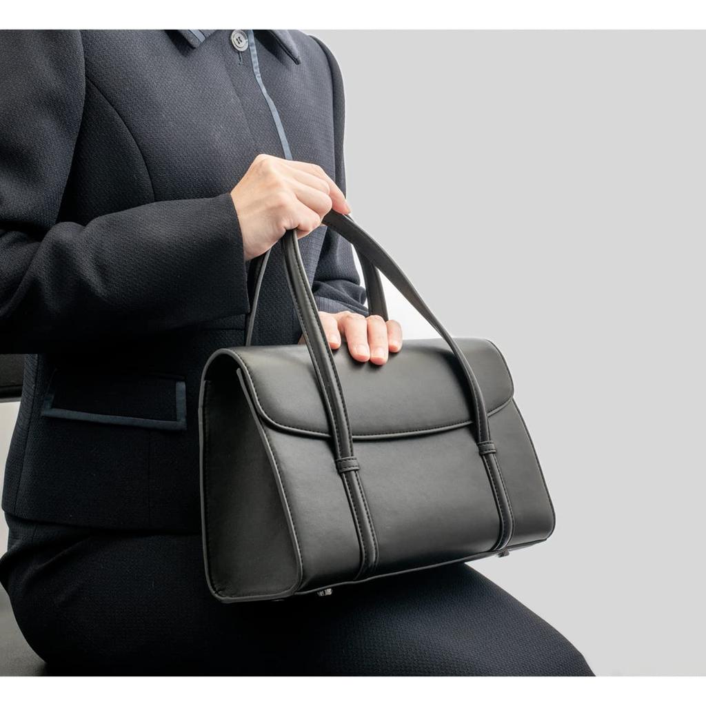 MALTA Formale Tasche, Groß, Schwarz, Rindsleder, Geeignet für Hochzeiten, Beerdigungen, Einweihungszeremonien, Abschlussfeiern und andere Zeremonien. Perfekt für