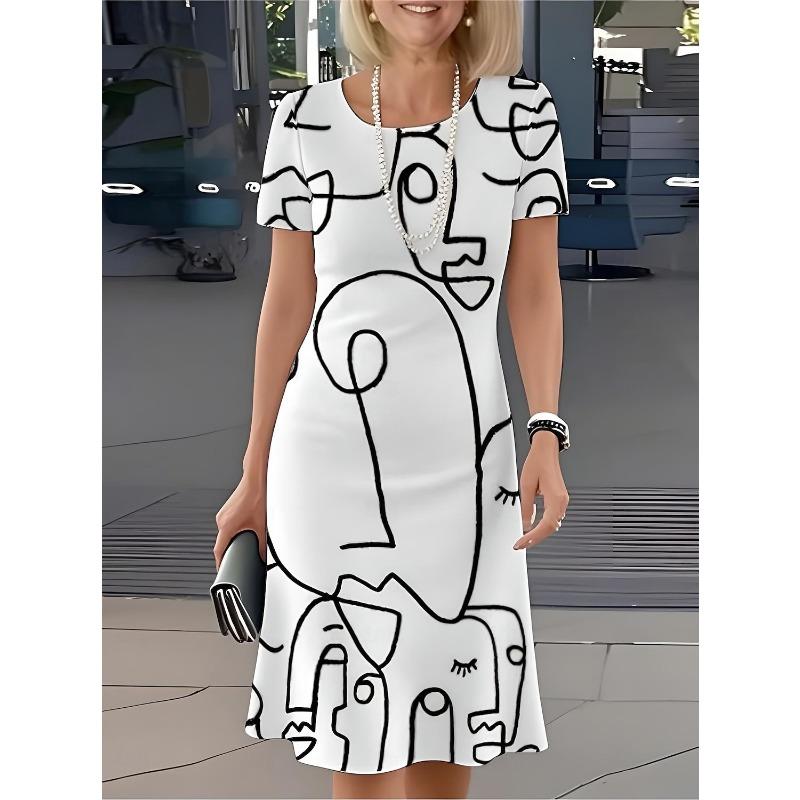 Easter Women's Mini Dress A Line DressCasual Dress T Shirt Dress Tee Dress  Summer Dress Stylish Casual Vacation Casual