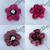 Eye Catching Flower Corsage Accessory Fashionable Flower Brooch 14cm Lapel Decoration for Business Meetings Parties