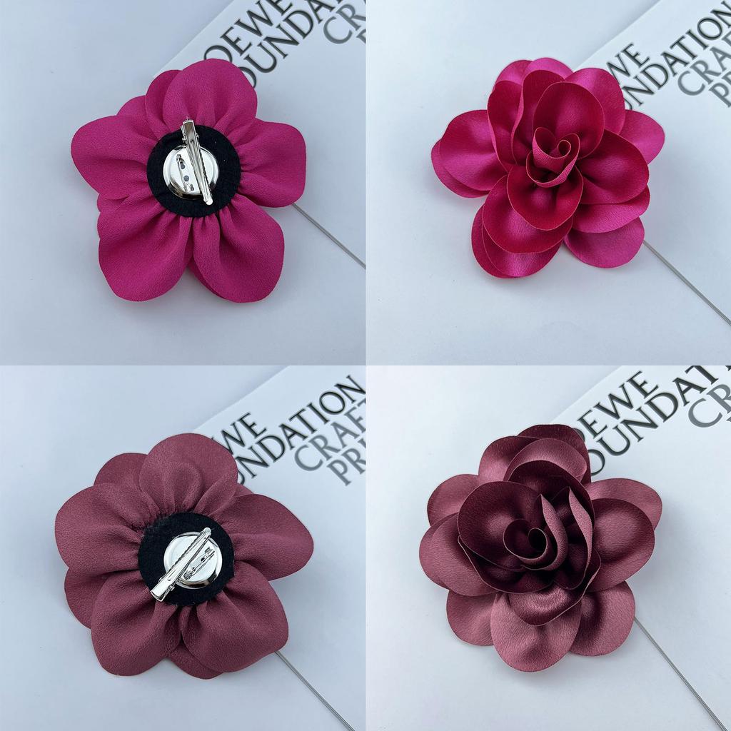 Eye Catching Flower Corsage Accessory Fashionable Flower Brooch 14cm Lapel Decoration for Business Meetings Parties