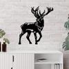 Metal Deer Cabin Decor - Gift for Deer Hunters. Outdoor & Room Wall Decor. Classic Silhouette Metal Artwork.