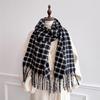 Luxury Winter Plaid Scarf for Women Men British Style Cashmere Scarves With Tassel  Christmas Female Winter Warm Clothing