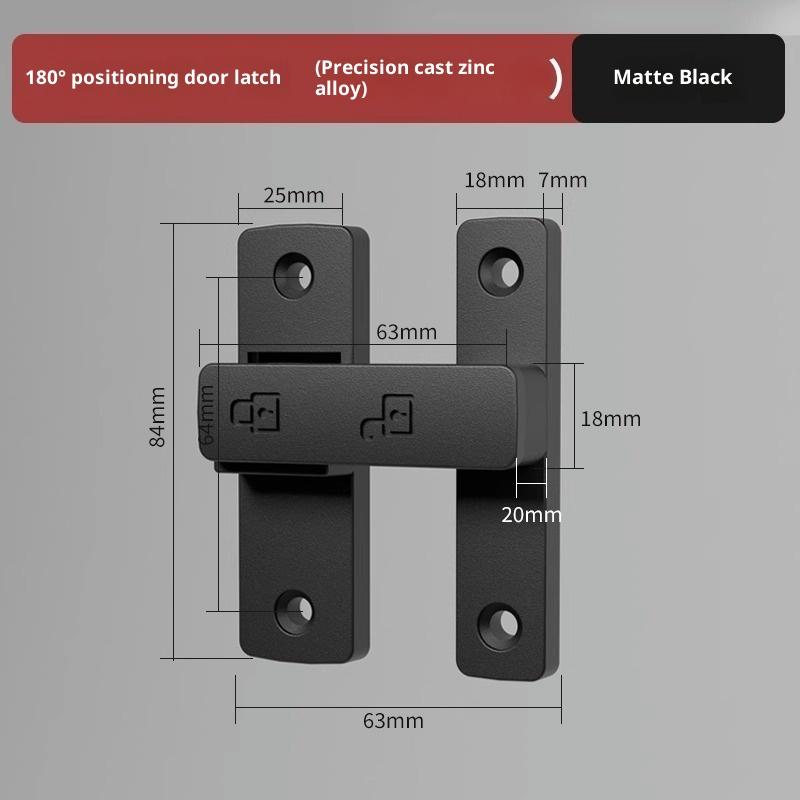 Riegel Riegel Innentür Nicht-Stanz Türschloss Badezimmer Schiebetür Schnalle Schiebetür Schnapper Altmodisch Aufputz Zimmertür