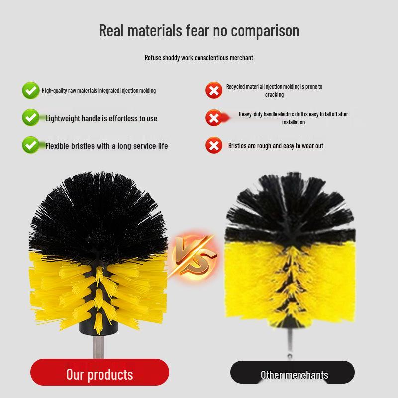 Electric Drill Brush Set for Floor, Car & Home Cleaning