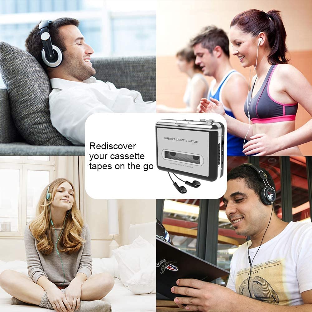 Cassette Tape Digital Converter USB Cassette Tape Cassette Music Data PC Converts Cassette Tape to CD Creation Japanese Instruction Manual Warranty