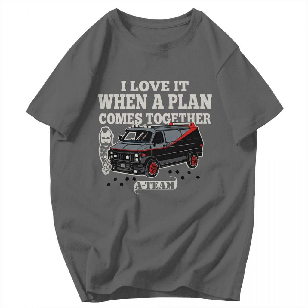 Men T Shirt Mashup TV 80s Hanniba The ATeam Gifts Summer Y2K Graphic Crewneck Unisex Clothes T Shirts
