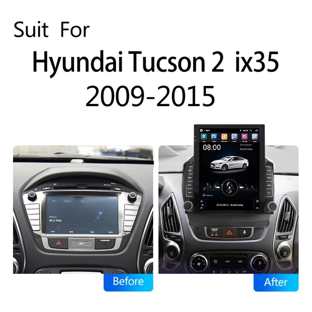 9.7" Vertical Style Tesla Screen Android Car Radio For Hyundai Tucson 2 IX35 2009-2015 GPS Navigation Multimedia Video Player