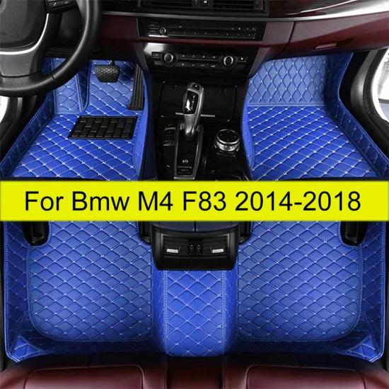 Car Floor Mats for Bmw M4 F83 2014 2015 2016 2017 2018 Auto Foot Pads Carpet Interior Accessories Decoration Parts