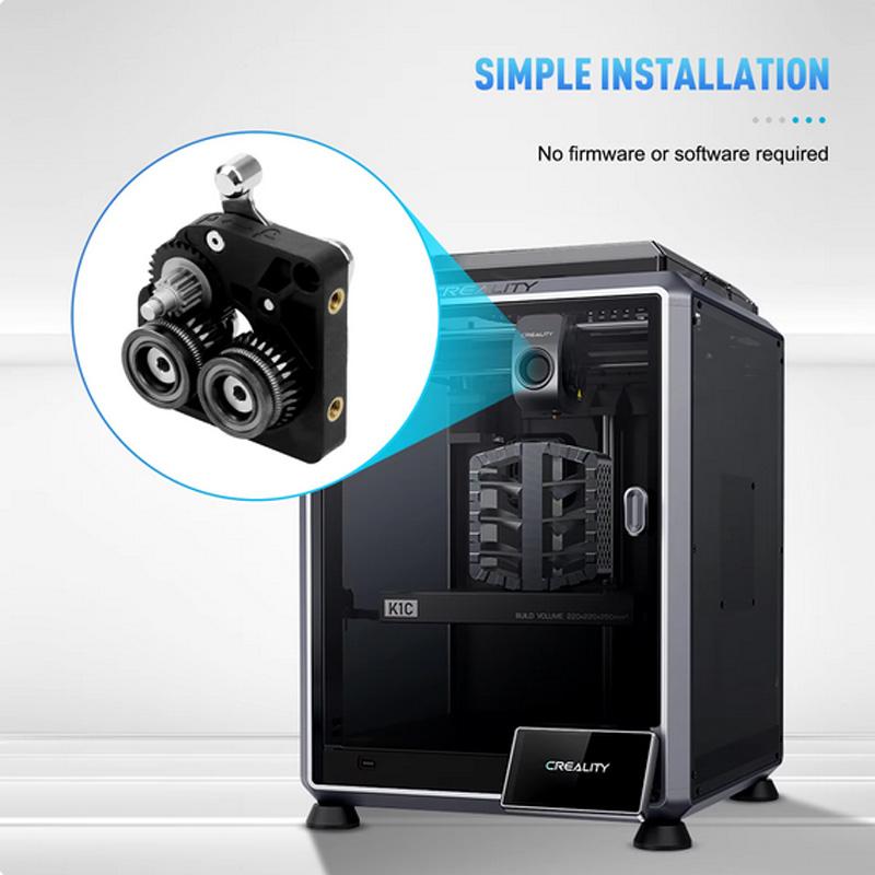 CR K1C Extruder K1 Ozubené kolo Celokovové podávací kolo filamentu pro extruder Creality K1 Max Niklovaný DLC povlak Vysoká tvrdost Opotřebení