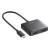 SANWA SUPPLY USB Type C To HDMI Adapter (2 Ports/4K Compatible) AD-ALCMST2HD2
