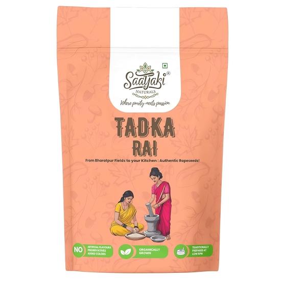 Saatyaki Naturals Organic Mustard Seeds - 500gm |Pure , Chemical & Pesticides Free Mohri/Kadugu/Avalu/Sarso for Cooking, Pickling, and Seasoning