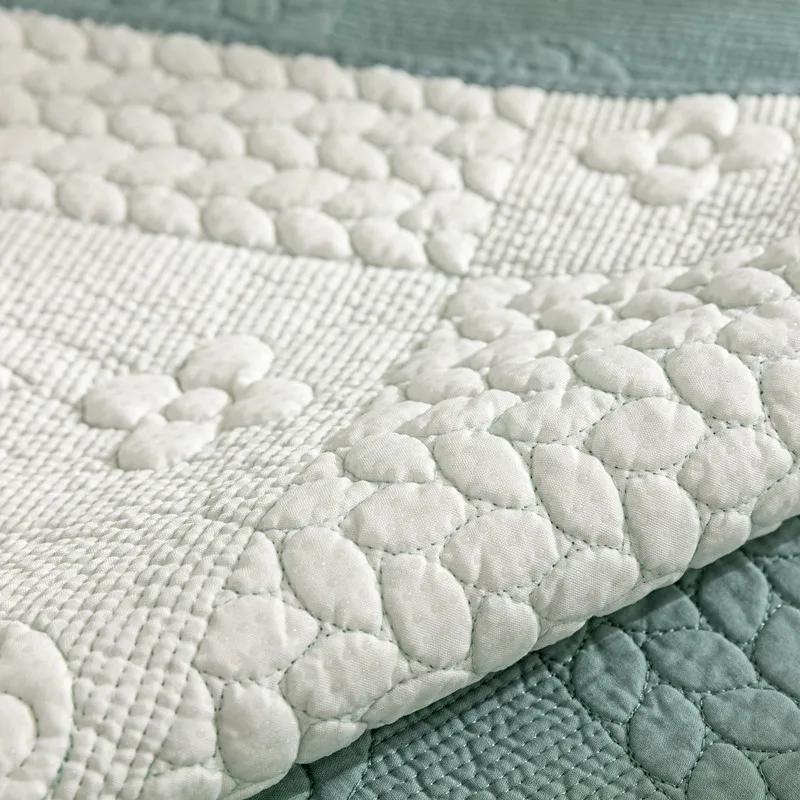 Pure Cotton Universal for All Seasons Sofa Cover Anti-slip Backside Cushion  Living Room Solid Color Stitch Fabric Art Couch Mat