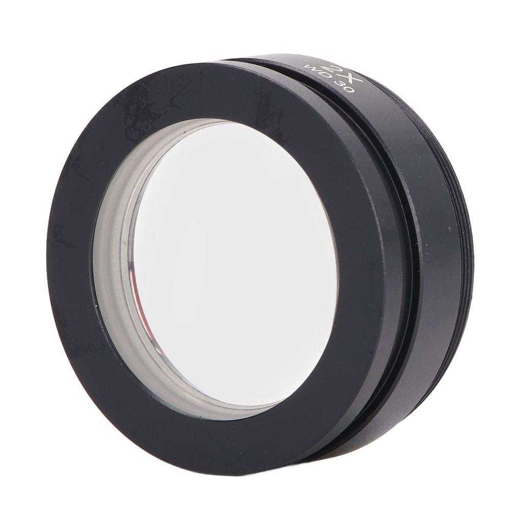 Hjelpeobjektiv Aluminiumlegering 2X Tilbehør for Stereomikroskop WD30