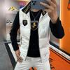 European Trendy Men's High-End White Duck Down Vest - Fashionable, Versatile, and Warm Jacket