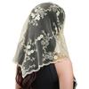 Comfortable Lace Trimmed Kerchief  Stylish Polyester Bandana For Women Daily Use