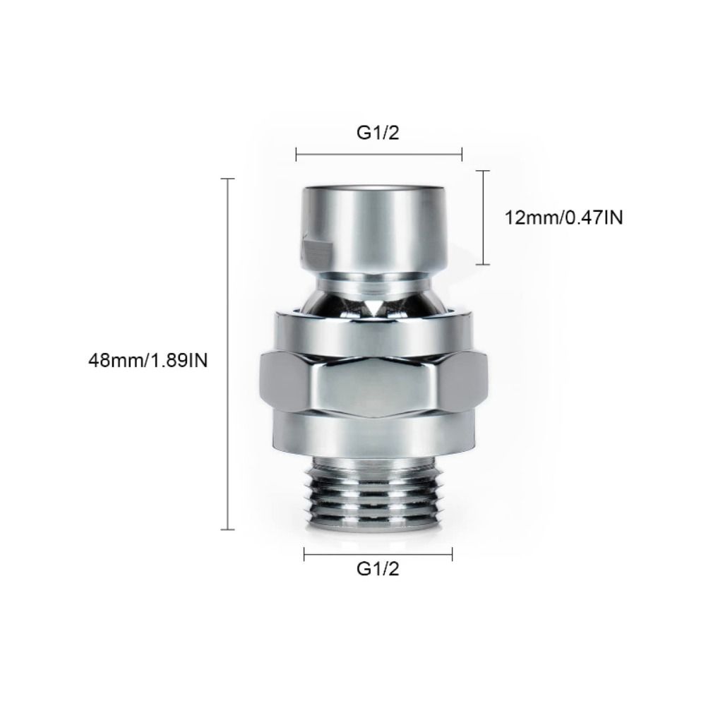 Adjustable Shower Rotatable Swivel Ball Extension Adapter Adjustable Bathroom