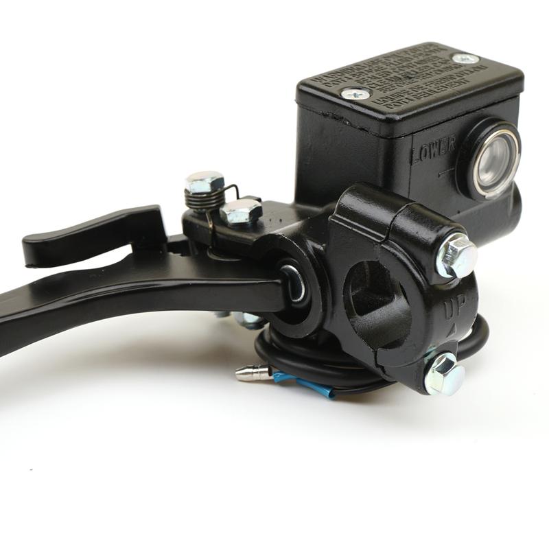 1pcs Motorcycle Left / Right Upper Front /Rear Brake Pump Hydraulic Clutch Pump with Handle Parking Lock for 150cc 250cc