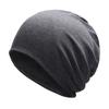 Unisex Stylish Knitted Cotton Cap Solid Color Warm Beanie Prevent Cold Wind Hat for Winter Autumn