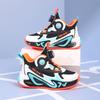 Boys shoes 2025 spring and autumn new children middle-aged and older boys rotating button soft sole non-slip running basketball shoes