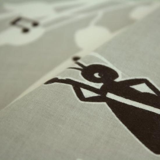 Dyeing Anbo Hand Towel Music Authentic Dyed Cotton Tokuoka Made in Japan 35cm x 100cm "Little Band" 100%