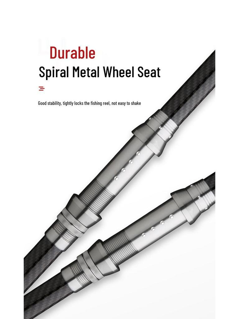 Ultra-Light Carbon Fiber Fishing Rod 3.6m/4.5m Long Cast Sea Rod Set