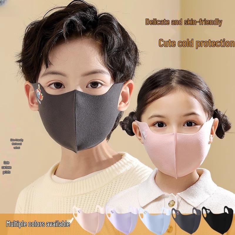 Child's Winter Warm Mask - Windproof, Cute Print for Boys and Girls
