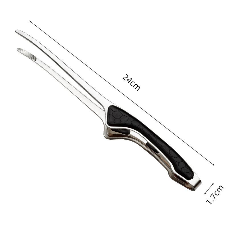 Non-Stick Stainless Steel Barbecue Tongs Anti-scald Anti-slip Steak Tongs Non-Slip Grip Kitchen Tongs For Cooking