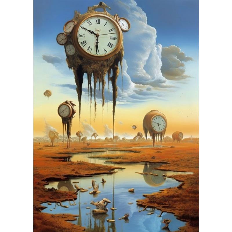 Abstrakte Surrealistische Gemälde Dali Surrealismus Poster Leinwanddrucke Vintage Retro Surrealistische Kunstwerke Wandkunst Dekor für Zuhause Zimmer