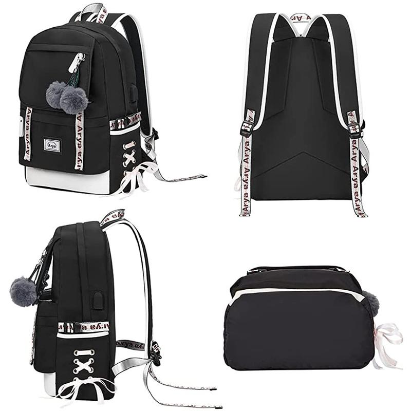 Asge Backpack for Girls Kids Bookbag Elementary Middle School Womens College