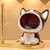 Resin Lucky Cat Statue Sculpture Table Decoration Fortune Cat Miniature Figurine Storage Box Modern Living Room Desk Home Decor